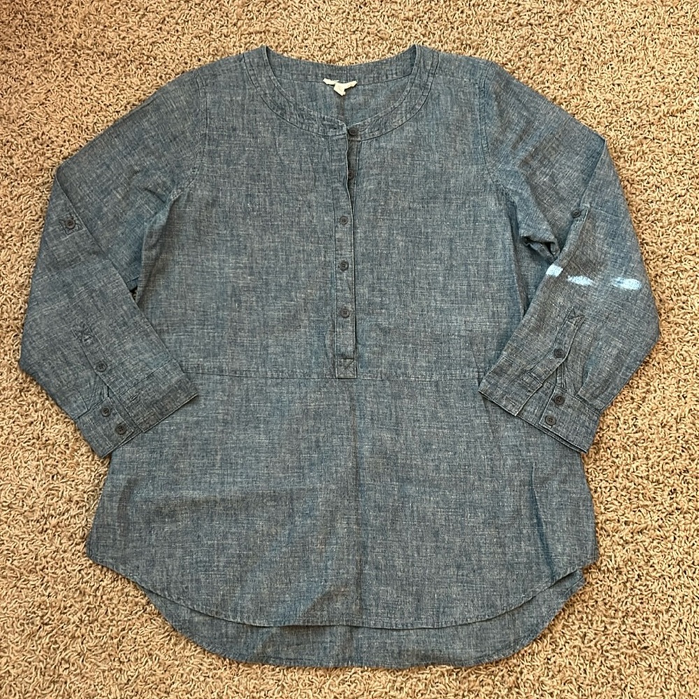 Eileen Fisher chambray tunic
